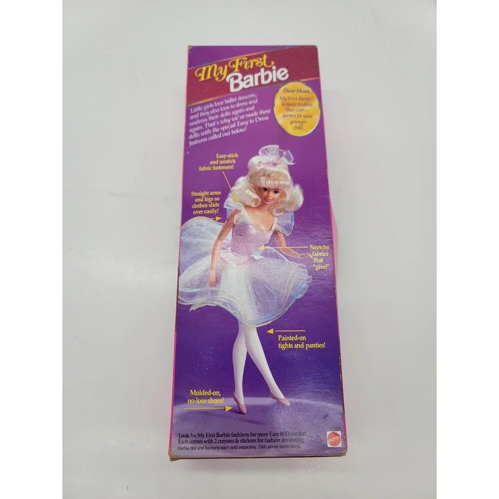 1993 Mattel My First Barbie Ballerina in Purple Tutu #11294 Unopened Vintage NIB